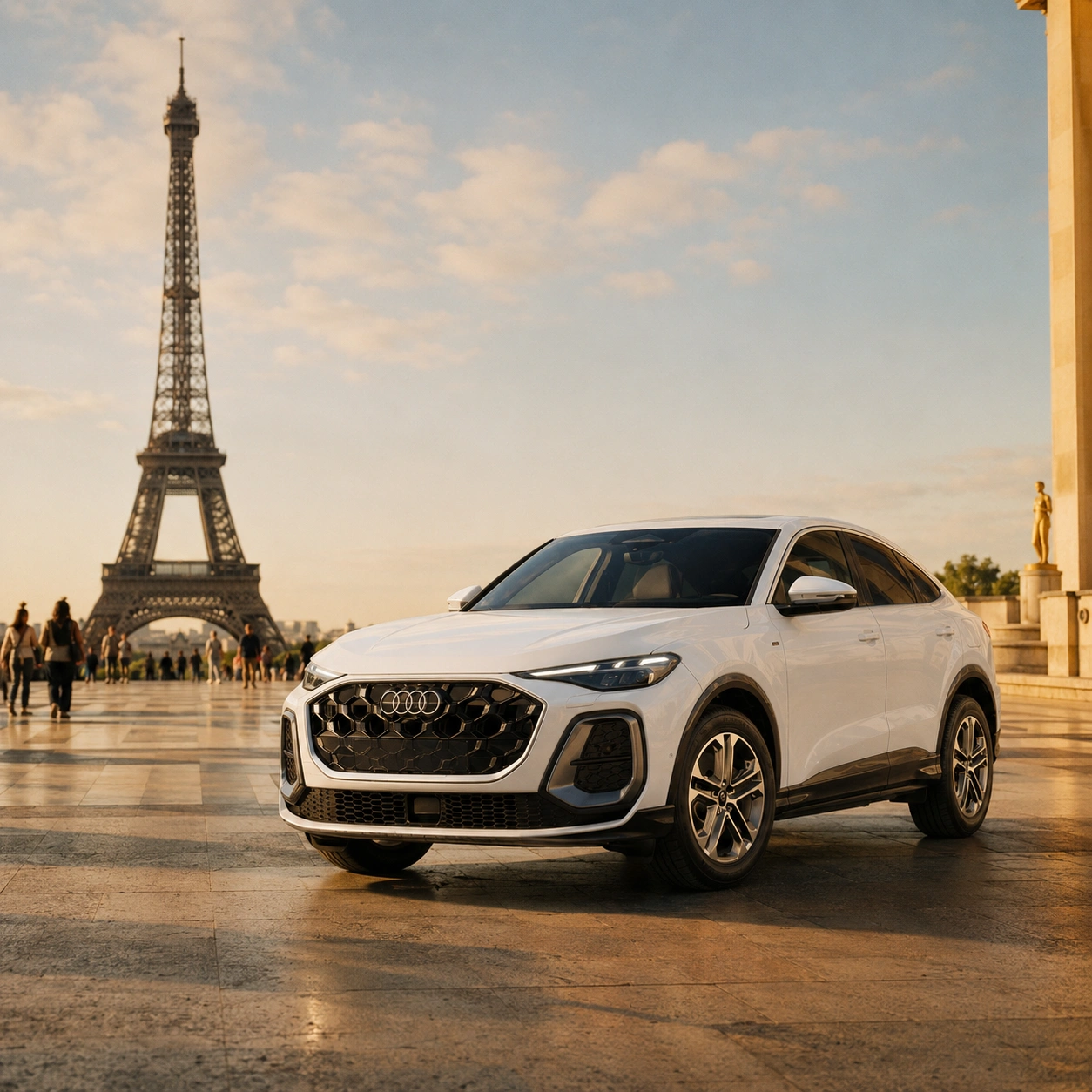 Audi Q5 Sportback Hybrid à Paris — visuel d'ambiance Bauer Days